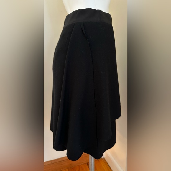 J Crew Black Layered Ruffle Shirt. 80% Wool Elastic Waist Thick Material… - Picture 2 of 14